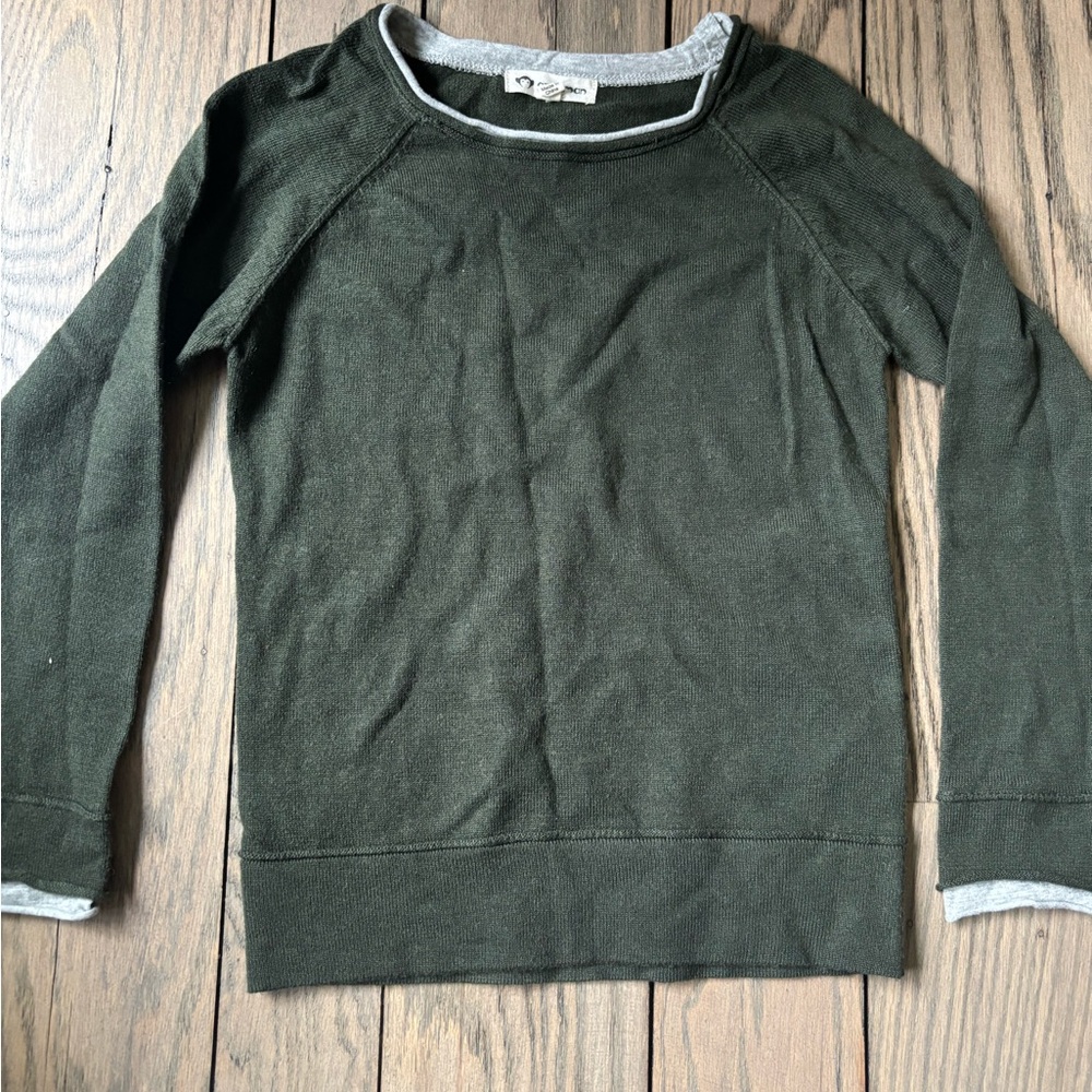 Appaman Forest Green and Gray Sweater